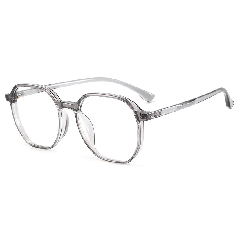 Bclear Unisex Full Rim Polygon TR90 Titanium Eyeglasses Frame 90303 - Lightweight & Durable Glasses for Work, Reading & Fashion