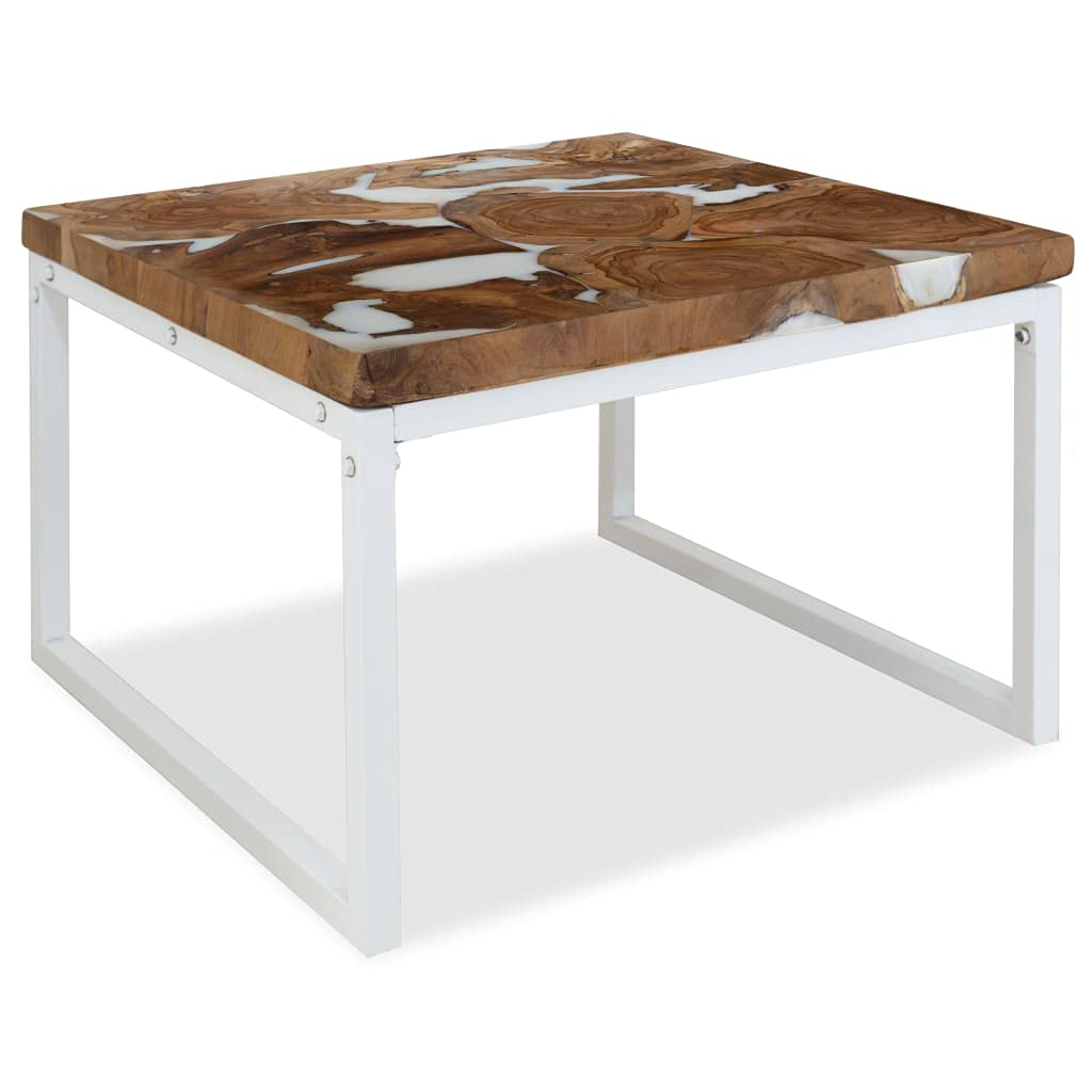 CHARMMA Teak Resin Coffee Table 23.6