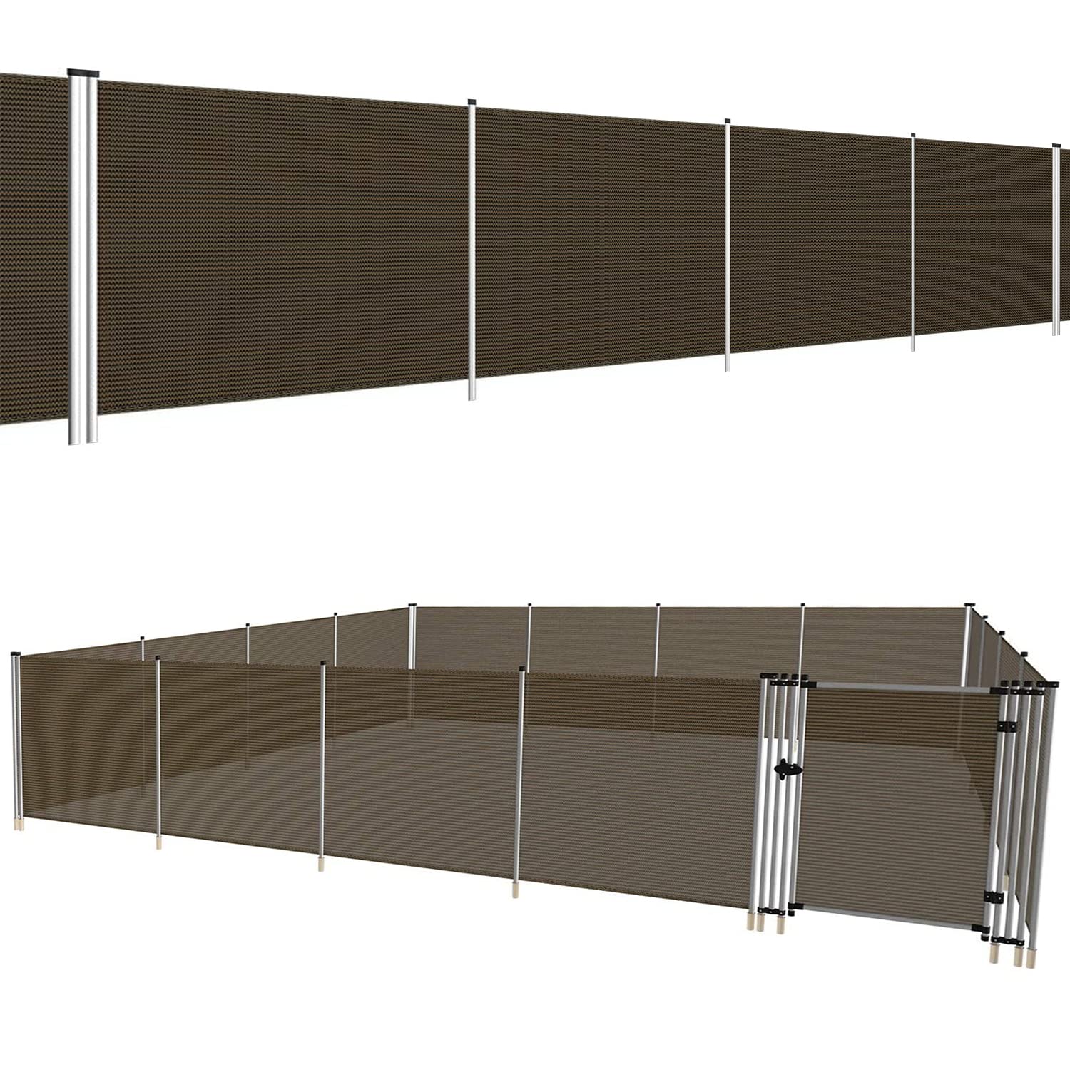**TANG Removable Safety Pool Fence for Inground Pools – 6'x13' Privacy Screen & Yard Fencing with Stand Poles – Ideal for Backyard, Garden, Dog & Chicken Enclosures – Perfect for Outdoor Safety & Privacy**