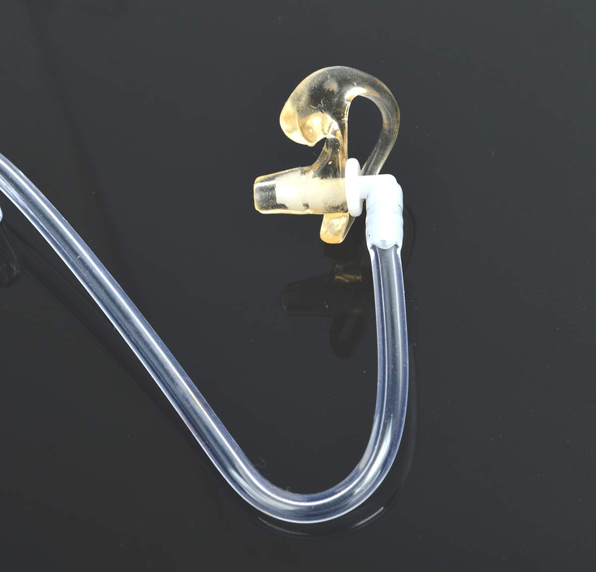 3.5mm Acoustic Tube Earpiece with Soft Silicone Earbuds - Surveillance & Police Radio Headset for Motorola, Vertex, Hytera, Icom - Compatible with Shoulder Speaker Mic - Ideal for Security, Law Enforcement & Discreet Monitoring