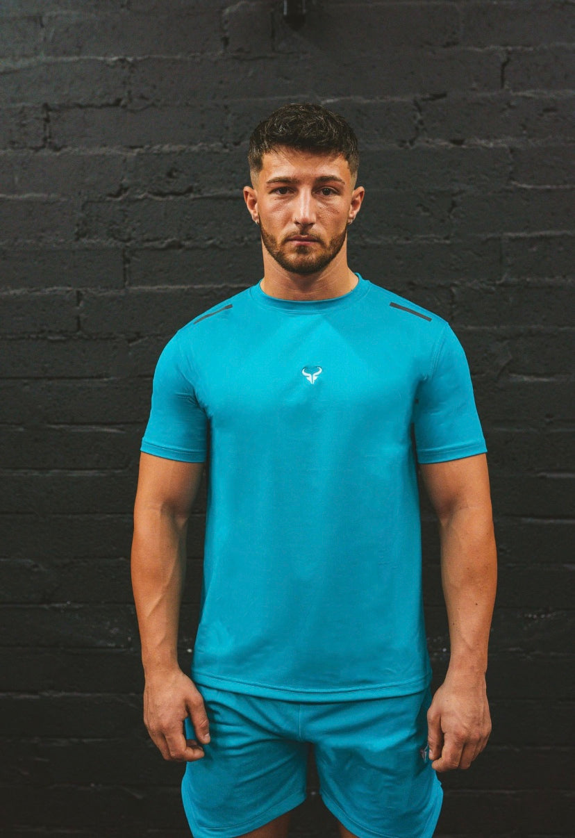 Cerus Teal Janus Men's T-Shirt - Premium Cotton Comfort Fit Casual Tee for Everyday Wear | Gym, Workout, Street Style & Lounge