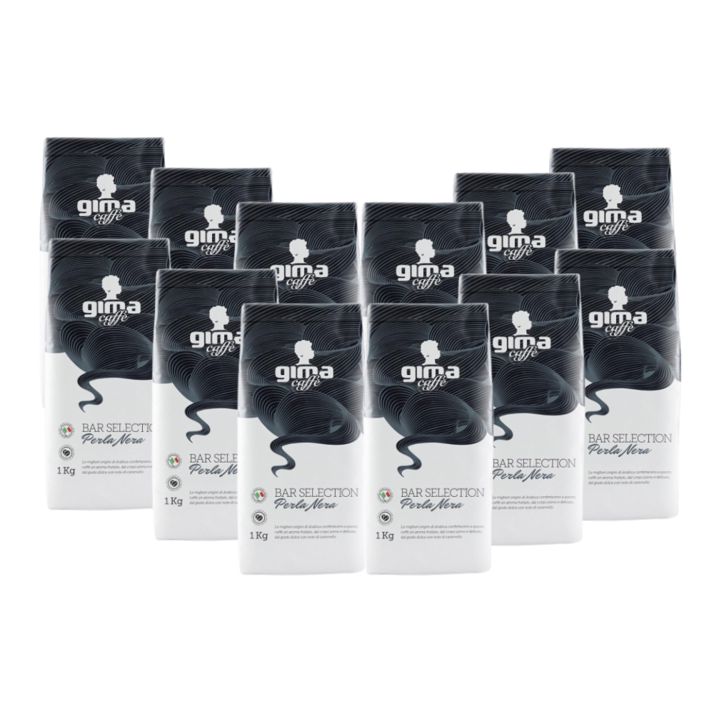 Gi Ma Caffè Perla Nera Bundle - Premium Italian Black Pearl Coffee Beans for Espresso & Moka Pot - Perfect for Home Brewing & Gifts