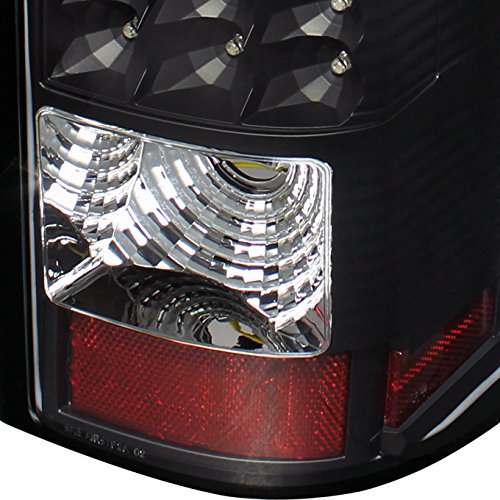 AKKON G2 LED Tail Lights Brake Lamps Replacement for 1999-2002 Chevy Silverado & 2003-2009 GMC Sierra Pickup Truck - Black - Enhanced Visibility & Safety for Night Driving & Towing
