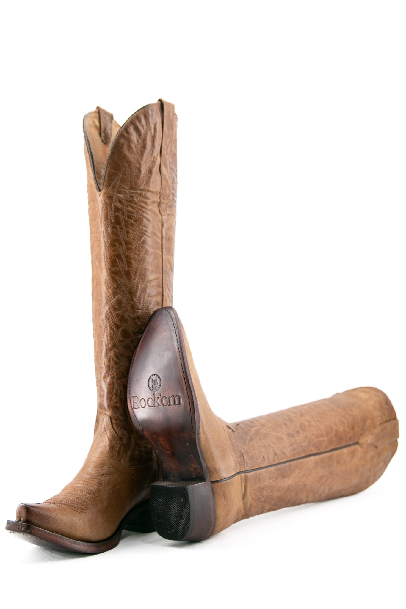 Valentina Tall Neutral Snip Toe Cowgirl Boots for Women - Western Riding & Country Fashion Boots for Everyday Wear
