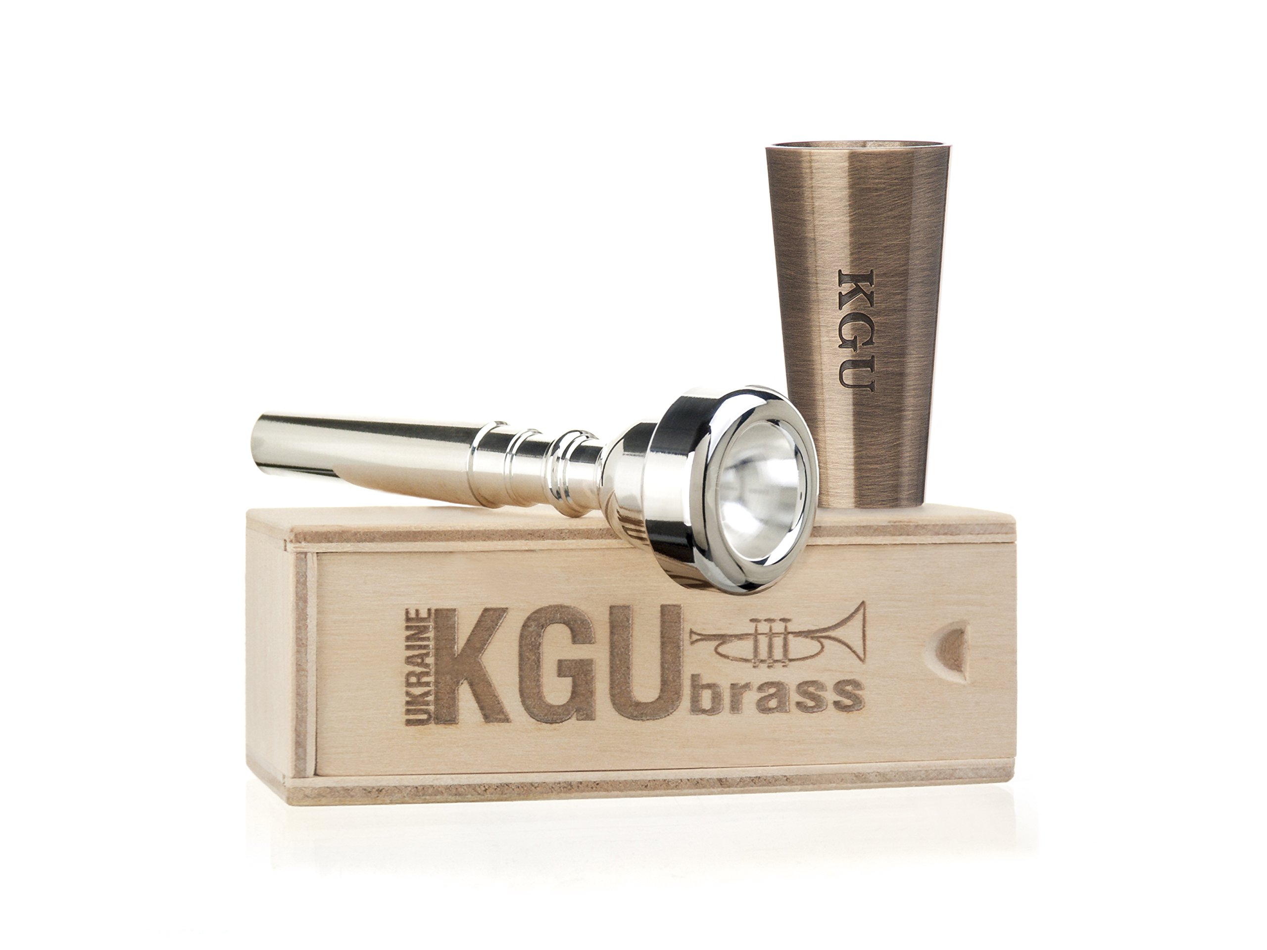 Custom KGU Brass Trumpet Mouthpiece Booster - Antique Bronze Lacquer Finish | Professional Trumpet Accessory for Jazz, Classical & Marching Band Performances
