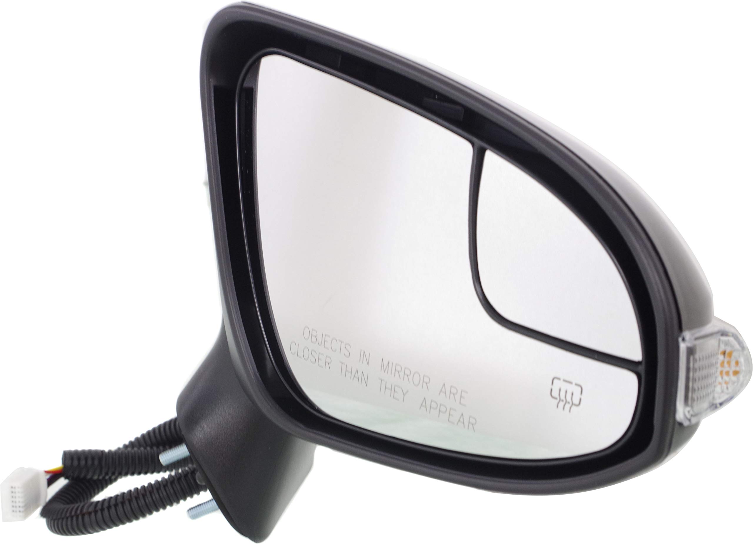 Garage-Pro Heated Power Glass Side Mirror with Blind Spot Detection & Signal Light - Compatible with 2013-2014 Toyota Venza Passenger Side | Perfect for Night Driving and Parking Safety