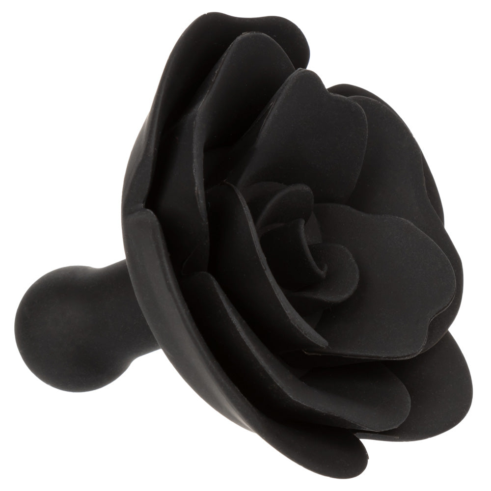 Lockable Silicone Ball Gag with Removable Rose - BDSM Restraint for Adults, Breathable Mouth Gag for Role Play, Bondage & Sensory Deprivation - Perfect for Couples Play & BDSM Accessories