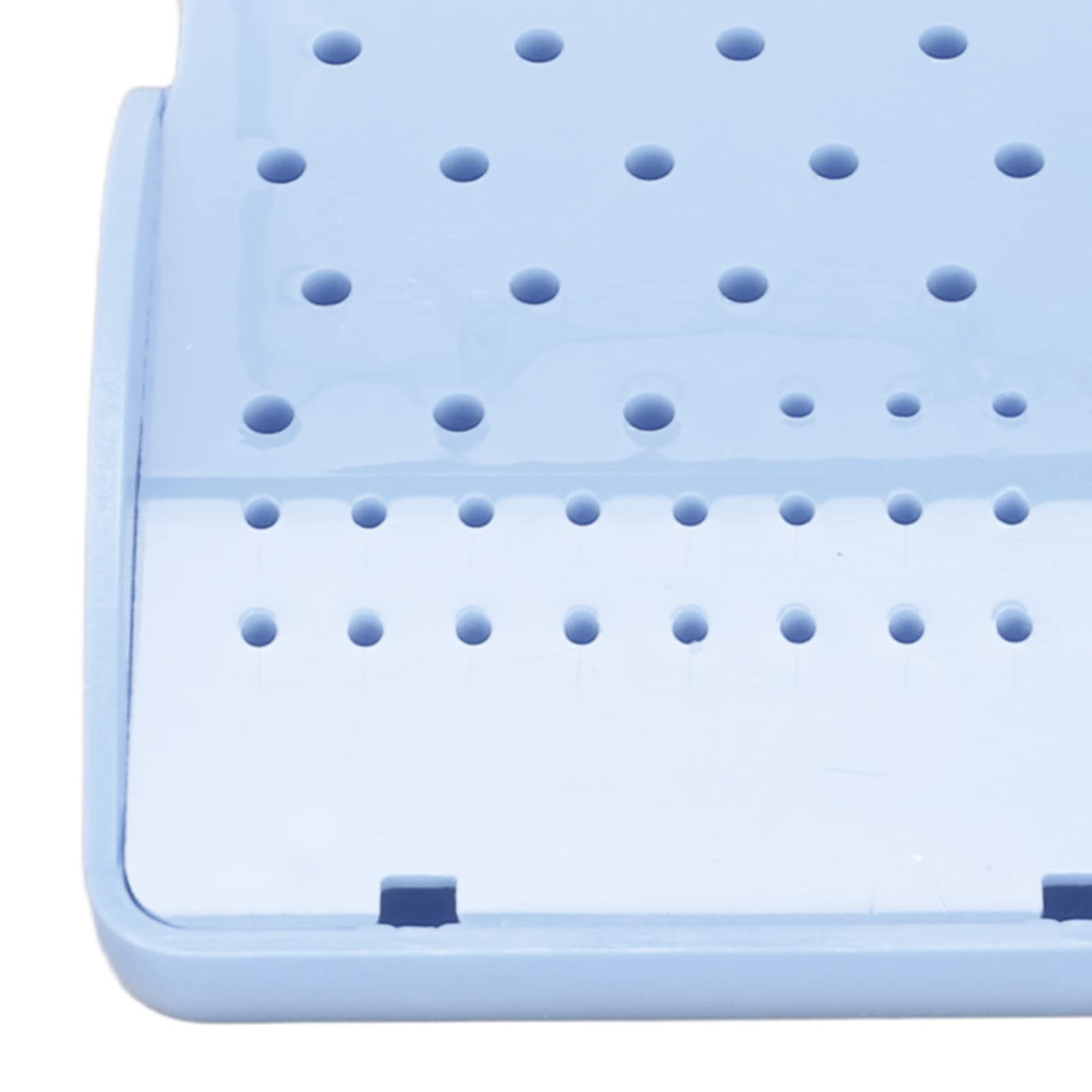 Autoclavable Dental Bur Organizer Case - 60 Hole Burs Holder with Protective Cover, Dentist Tool Storage Box for Dental Clinics & Hospitals (Blue) | Perfect for Organizing Dental Instruments & Sterilization Procedures