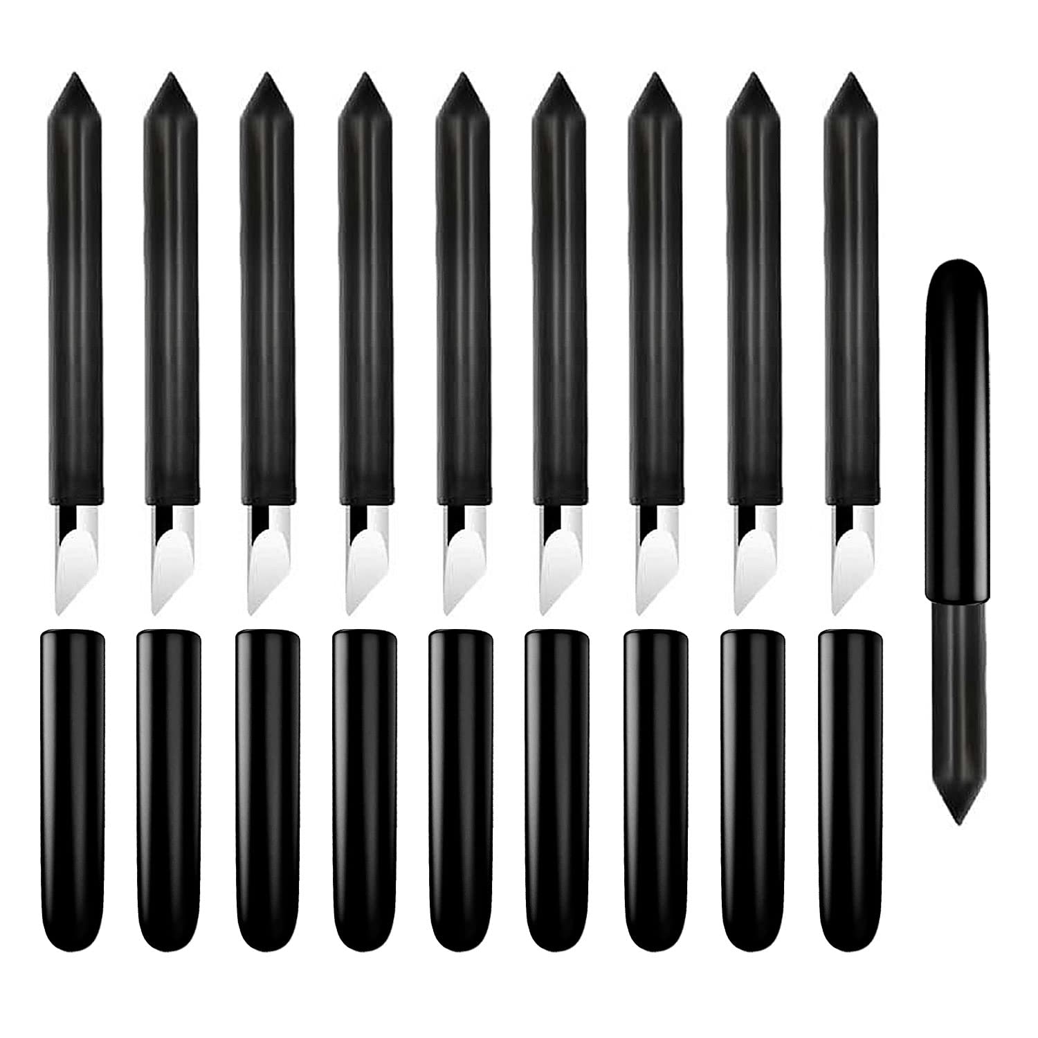 10PCS Replacement Deep Point Cutting Blades for Cricut Maker/Maker 3 & Explore Air/Air 2/Air 3 - Heavy Duty Craft Blades for Vinyl, Cardstock, Leather - Perfect for DIY Projects, Scrapbooking & Home Decor