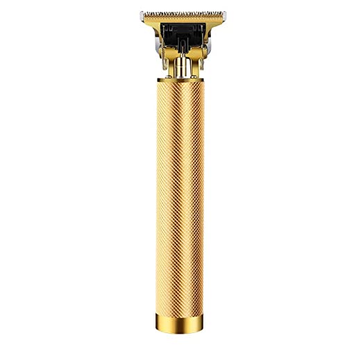 Professional USB Rechargeable Hair Clippers for Men - Electric Hair Trimmer & Beard Shaver Kit with Gold Finish | Perfect for Home Haircuts, Beard Grooming & Barber Styling