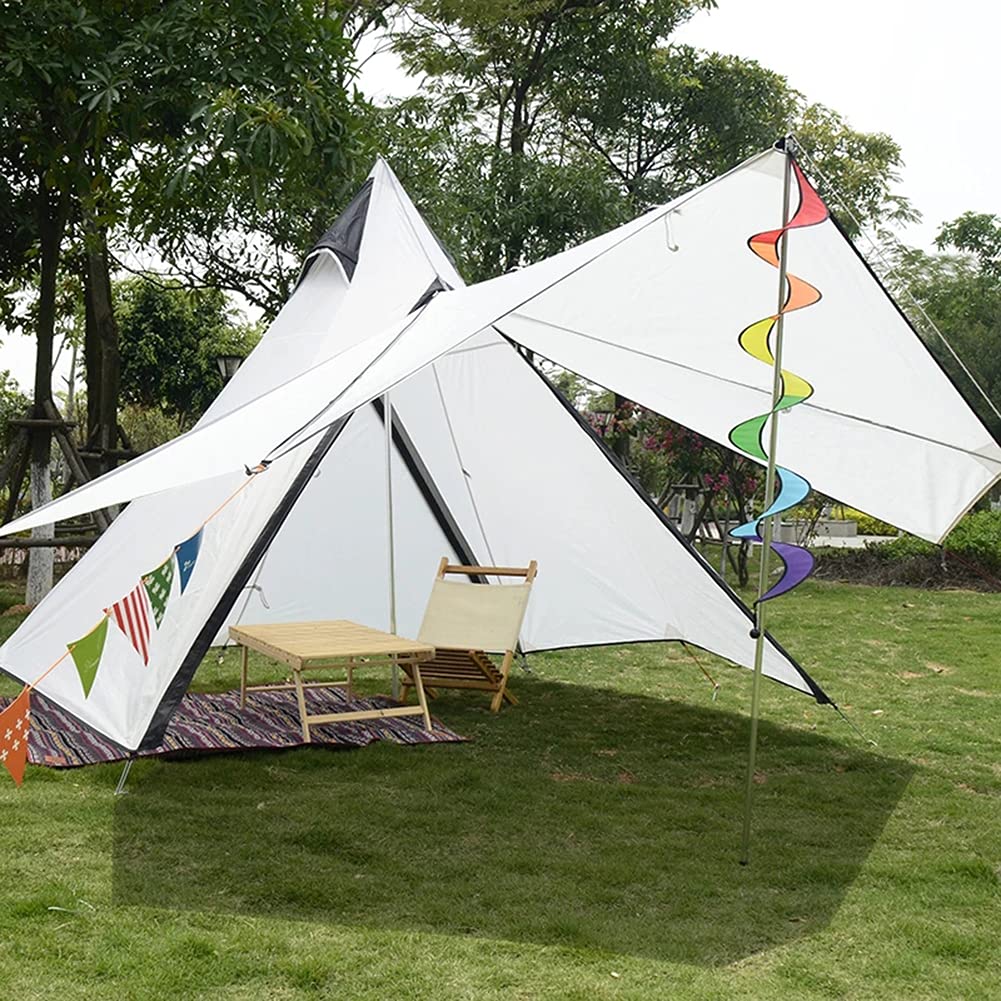 3-4 Person Waterproof Rainproof Double Layer Camping Teepee Tent for Family Outdoor Adventures - Perfect for Camping, Hiking, and Backpacking Trips