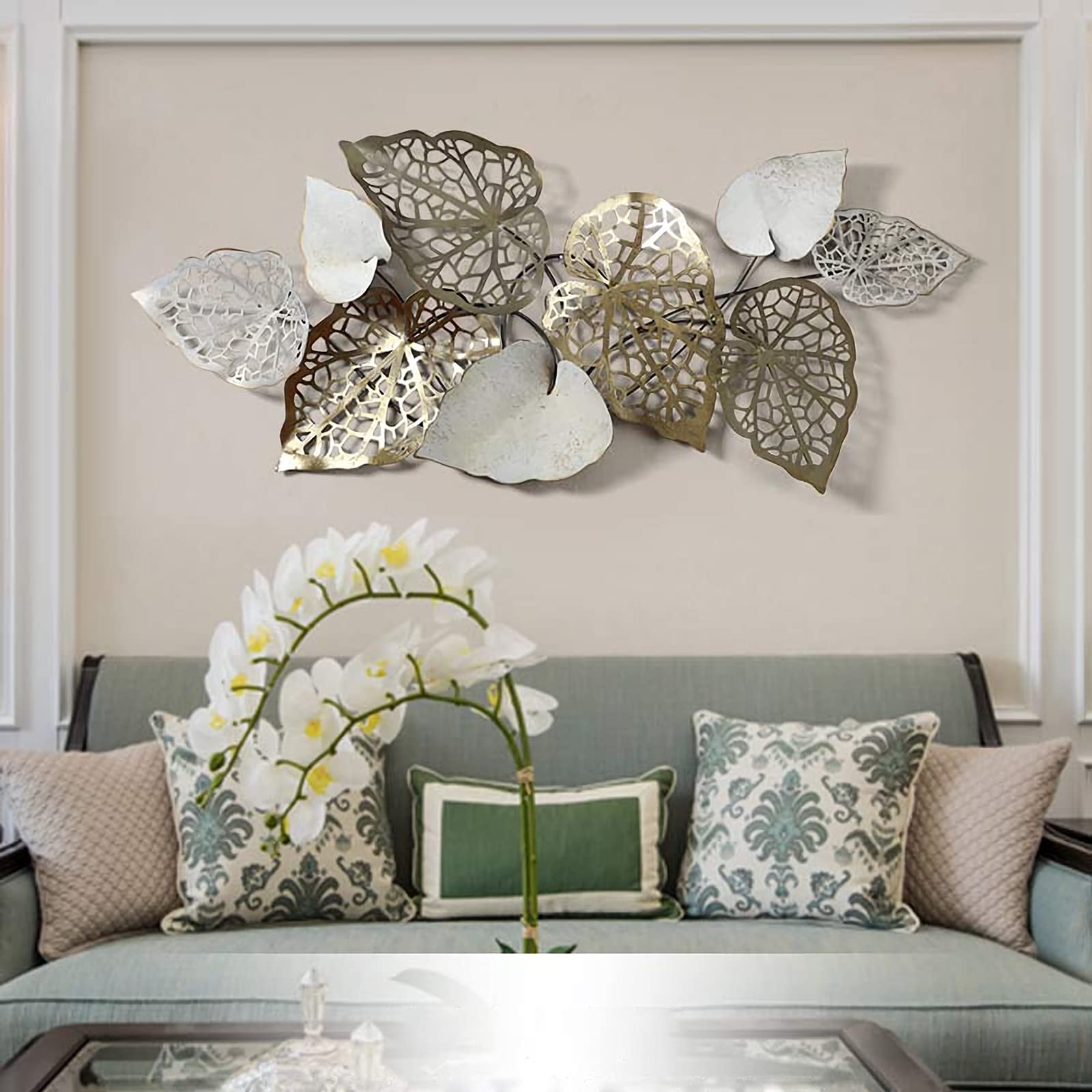 Modern Metal Wall Art Decor - Handcrafted Metal Wall Hangings for Living Room, Bedroom & Office - Unique Home Decor Accent for Wall Background & Interior Design