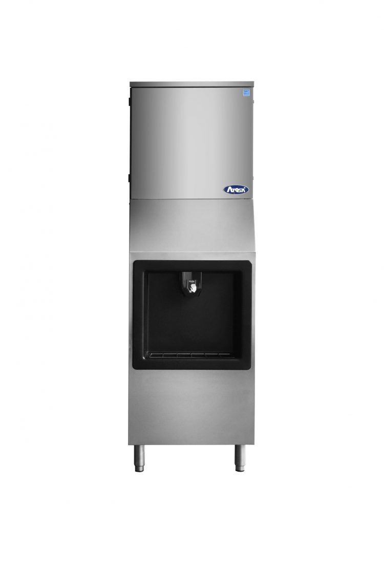 Atosa HD350 AP 161 Commercial Ice Dispenser Machine - Heavy Duty Hotel & Restaurant Ice Maker for High Volume Use - Perfect for Bars, Cafes, and Catering Services