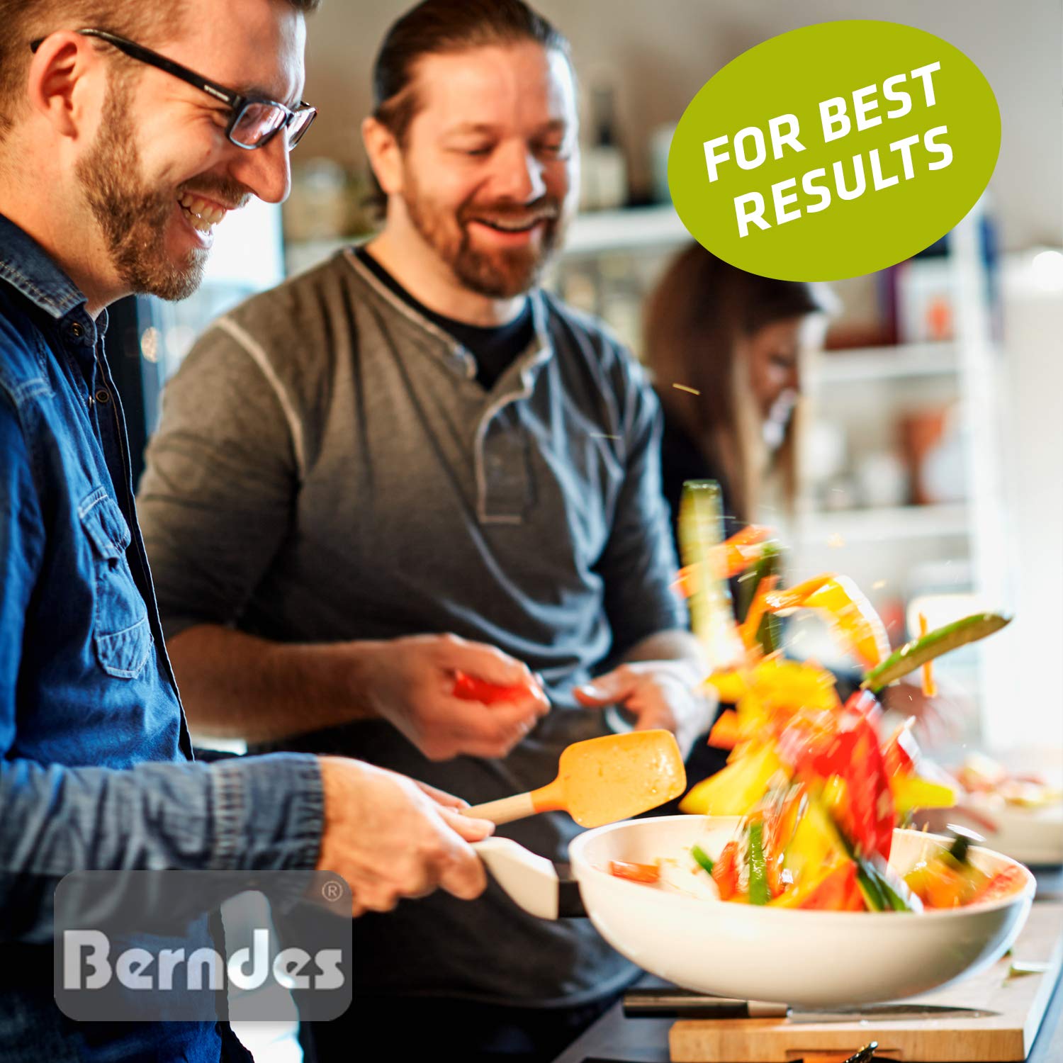 Berndes 24cm Veggie Black Frying Pan - Non-Stick Aluminum Cookware for Healthy Cooking - Perfect for Sauteing, Frying & Stir-Frying Vegetables, Eggs & More