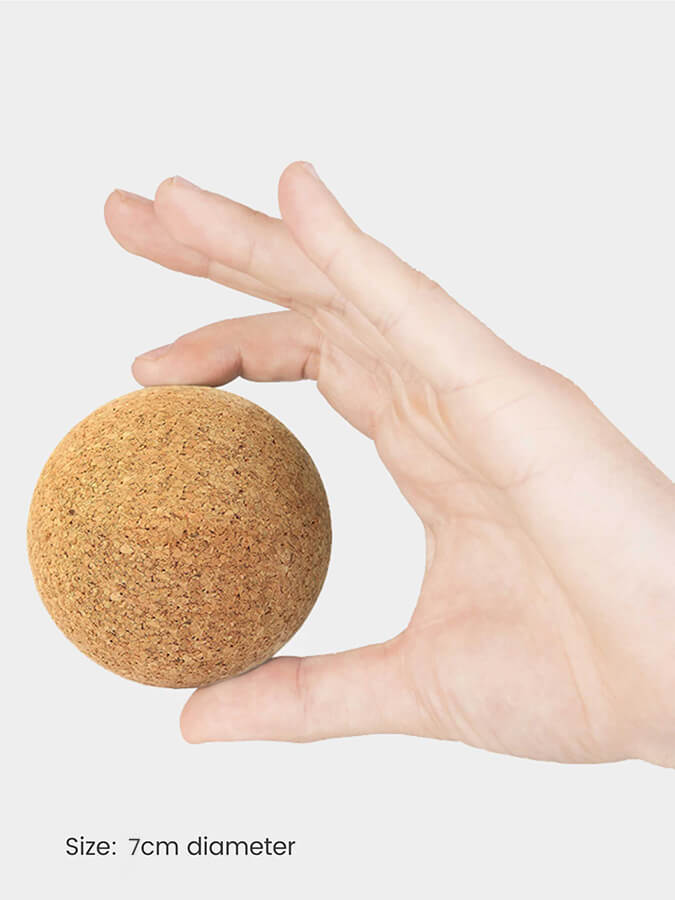 Premium Cork Massage Balls for Yoga, Myofascial Release & Trigger Point Therapy - Natural Eco-Friendly Yoga Accessories for Athletes & Physical Therapy