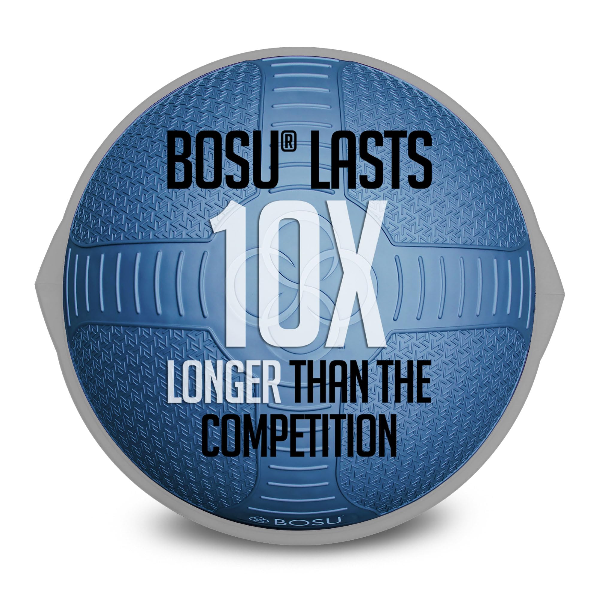 BOSU NexGen 25IN Home Gym Balance Trainer - Non-Slip Rubber Surface for Strength, Flexibility & Core Workouts - Includes Hand Pump for Easy Inflation - Perfect for Yoga, Pilates, HIIT & Rehabilitation Exercises
