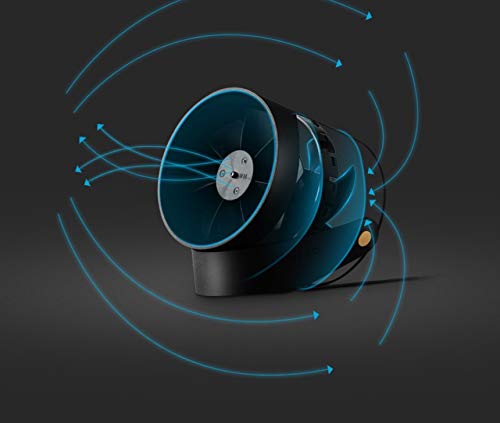TONGSH Small Personal USB Fan - Twin Turbo Blades, Touch Control Metal Frame Portable Mini Desk Fan with 2 Speed Settings, Ultra Quiet Cyclone Air Circulation Technology - Perfect for Home Office, Bedroom, Dorm Room, Outdoor Camping & Travel