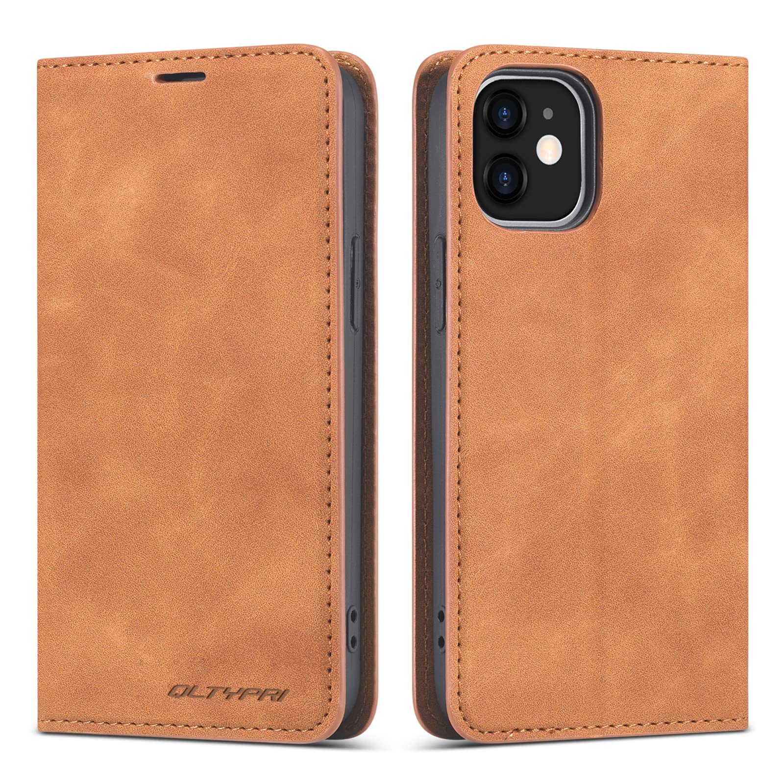 Premium PU Leather Magnetic Flip Wallet Case for iPhone 11 Pro Max (6.5 inch) - Shockproof Card Holder with Kickstand | Perfect for Business, Travel & Daily Use (Brown, 2019 Model)