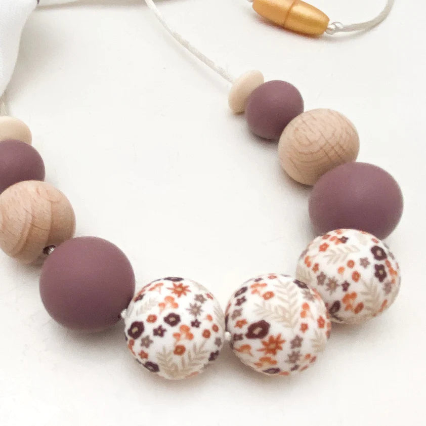Spring Bloom Silicone Necklace - Dusky Purple Floral Pendant for Women | Perfect for Spring Outfits, Weddings & Everyday Wear