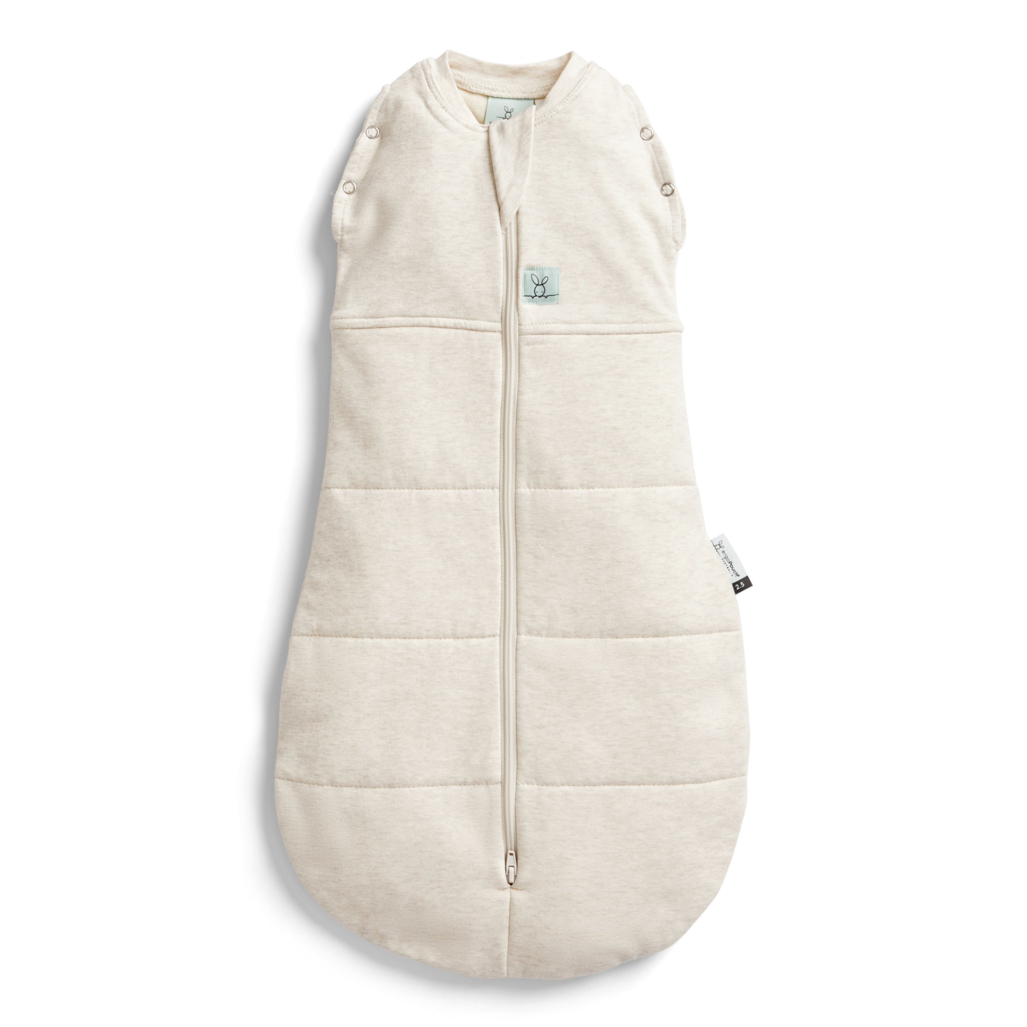 ErgoPouch Cocoon Zip Swaddle Bag 3.5 TOG - Premium Baby Sleep Sack for Newborns & Infants - Oatmeal Marle Color - Perfect for Winter Nights & Nursery Sleepwear