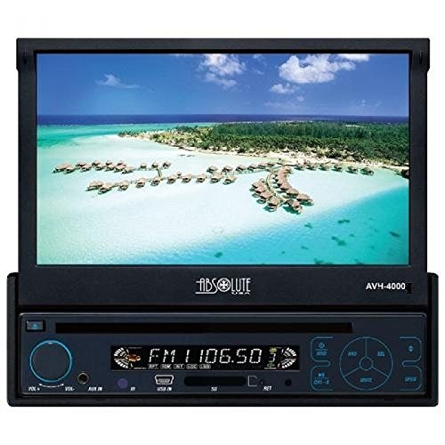 Absolute AVH4000 7-Inch In-Dash Touchscreen Car Stereo with DVD/CD/MP3 Player, USB & AUX Input - Perfect for Road Trips, Commuting & In-Car Entertainment