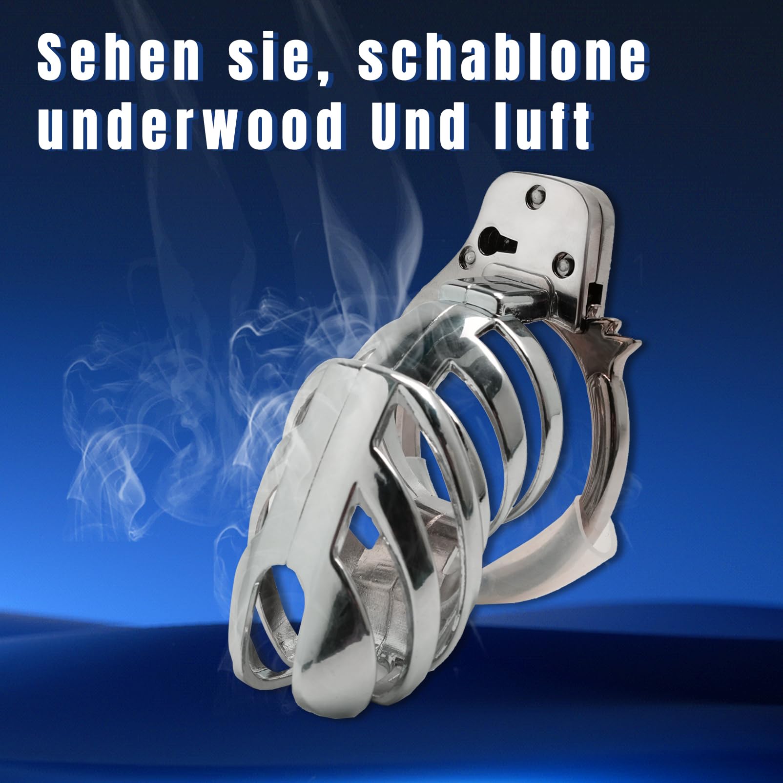 Adjustable Metal Chastity Cage for Men - Breathable Cock Cage with Lock Design - Bondage SM Sex Toy for Sissy Play - Perfect for BDSM, Roleplay & Couples Fun