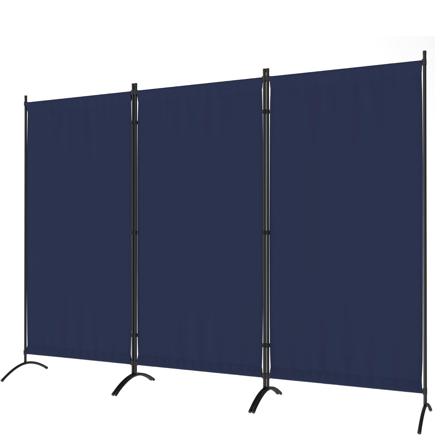 Morngardo 3-Panel Folding Room Divider Privacy Screen - Portable Partition for Home Office, Bedroom & Dorm Decor (Blue) | Perfect for Creating Private Spaces & Room Separation