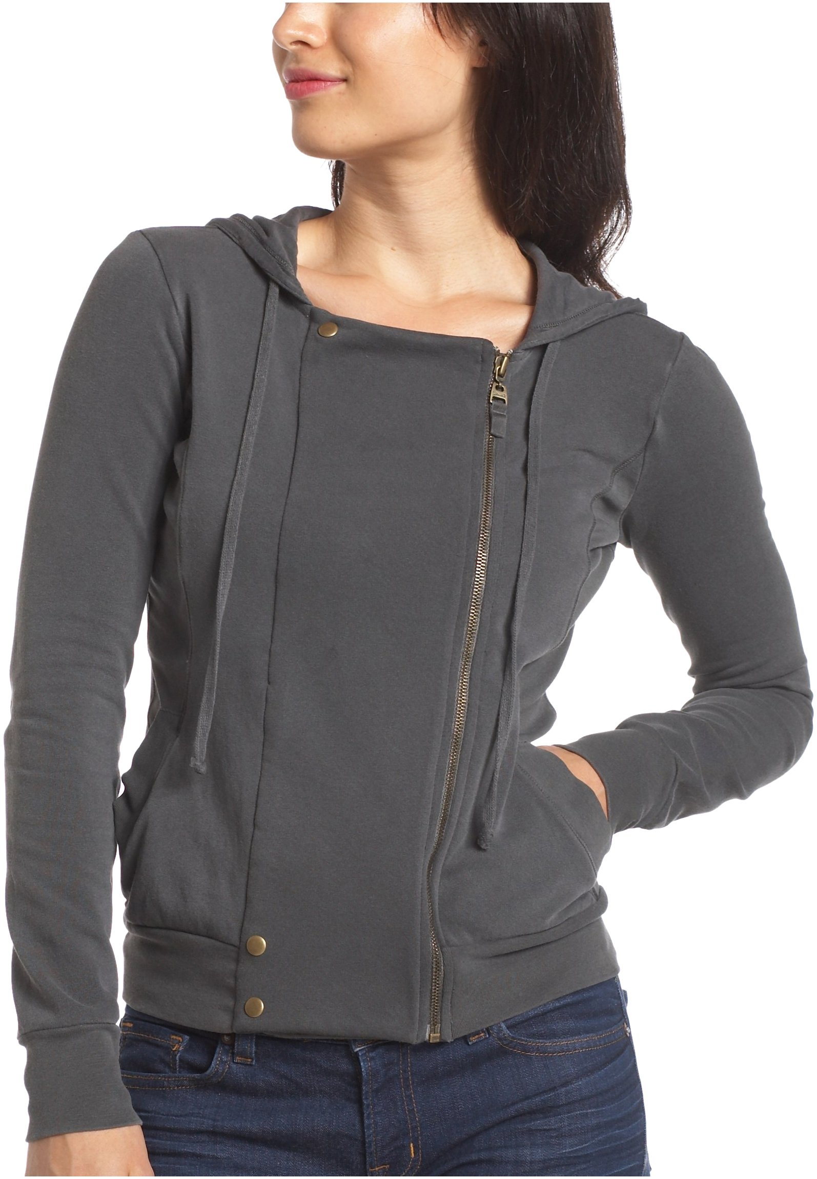Vintage Women's FLC Moto Hoodie - Stylish Retro Biker Jacket for Casual Wear, Motorcycle Riding & Fall Fashion