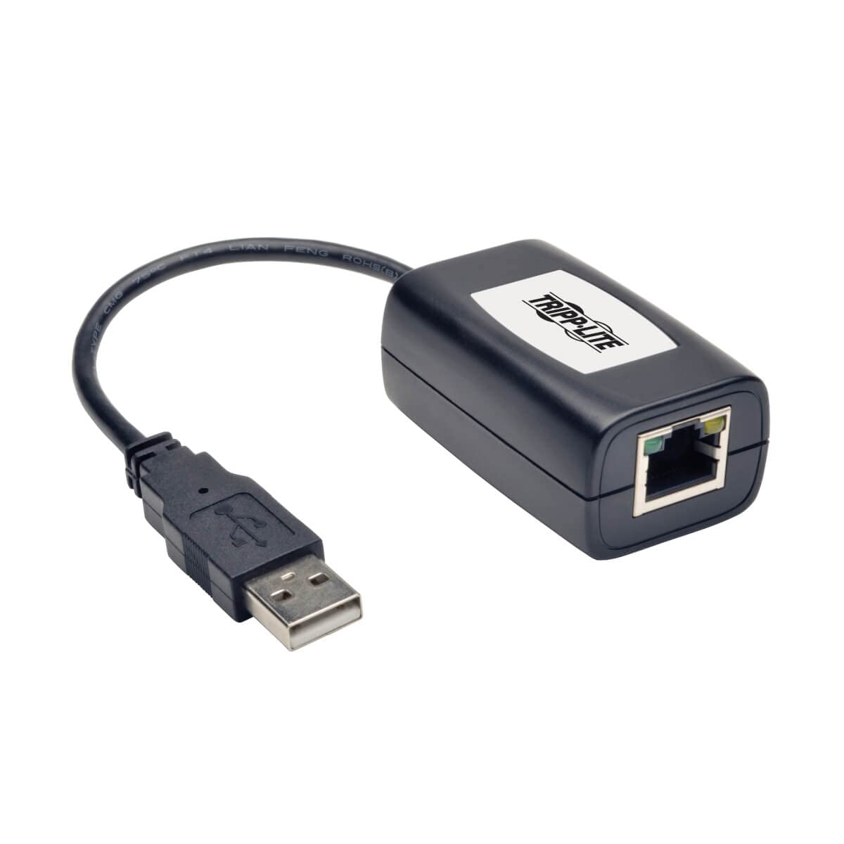 Tripp Lite USB 2.0 Extender Kit - 1-Port Over Cat5/Cat6 Ethernet Cable, 164ft/50m Range - International Plug Adapters for USA, UK, EU & Australia - Ideal for Remote Work, Home Office & Conference Room Setup (B203-101-PNPINT) - 1 Year Warranty