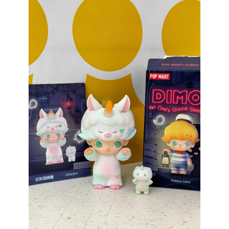 DIMOO No One's Gonna Sleep Tonight Series Unicorn Plush Toy - Cute Collectible Stuffed Animal for Kids, Gift for Birthday & Christmas Decor, Perfect for Bedroom, Nursery & Party Themes