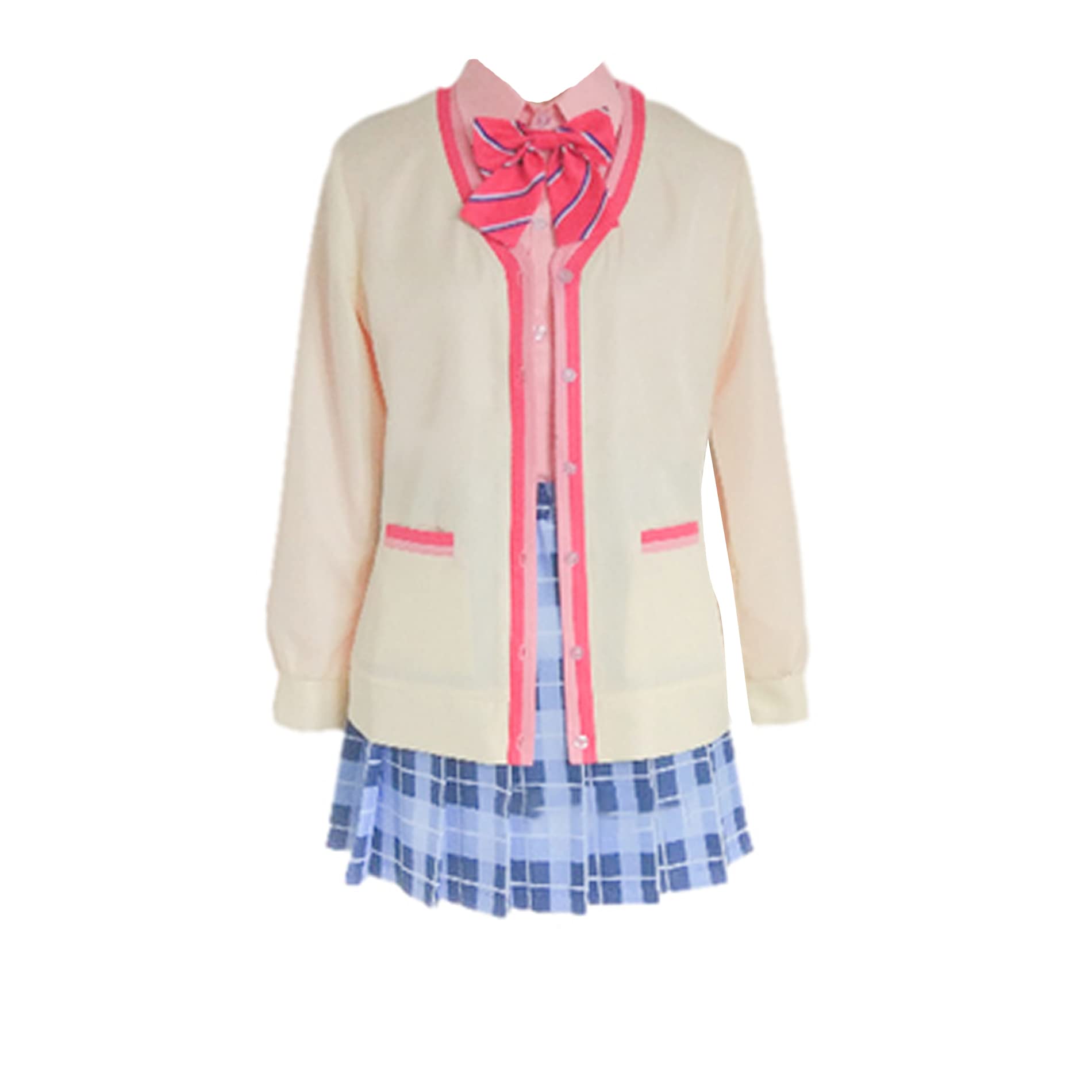Anime Akiyama Mizuki Cosplay Costume for Women - Full Outfit Dress with Wig & Accessories - Perfect for Halloween, Conventions, and Cosplay Events