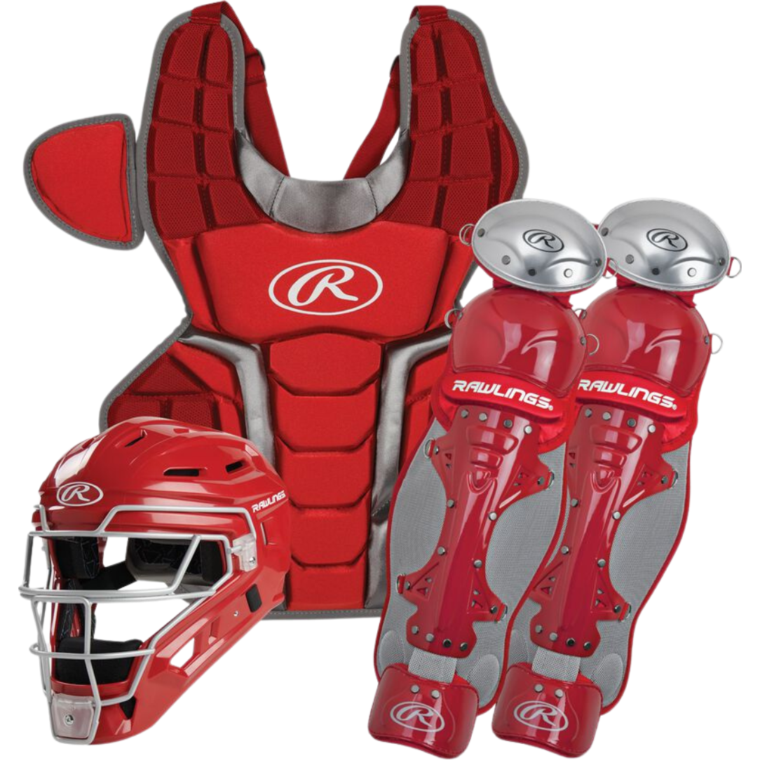 Rawlings Renegade 2.0 Intermediate Baseball Catcher's Gear Set - Chest Protector, Leg Guards & Helmet for Youth & Teen Players - Perfect for Training & Game Day