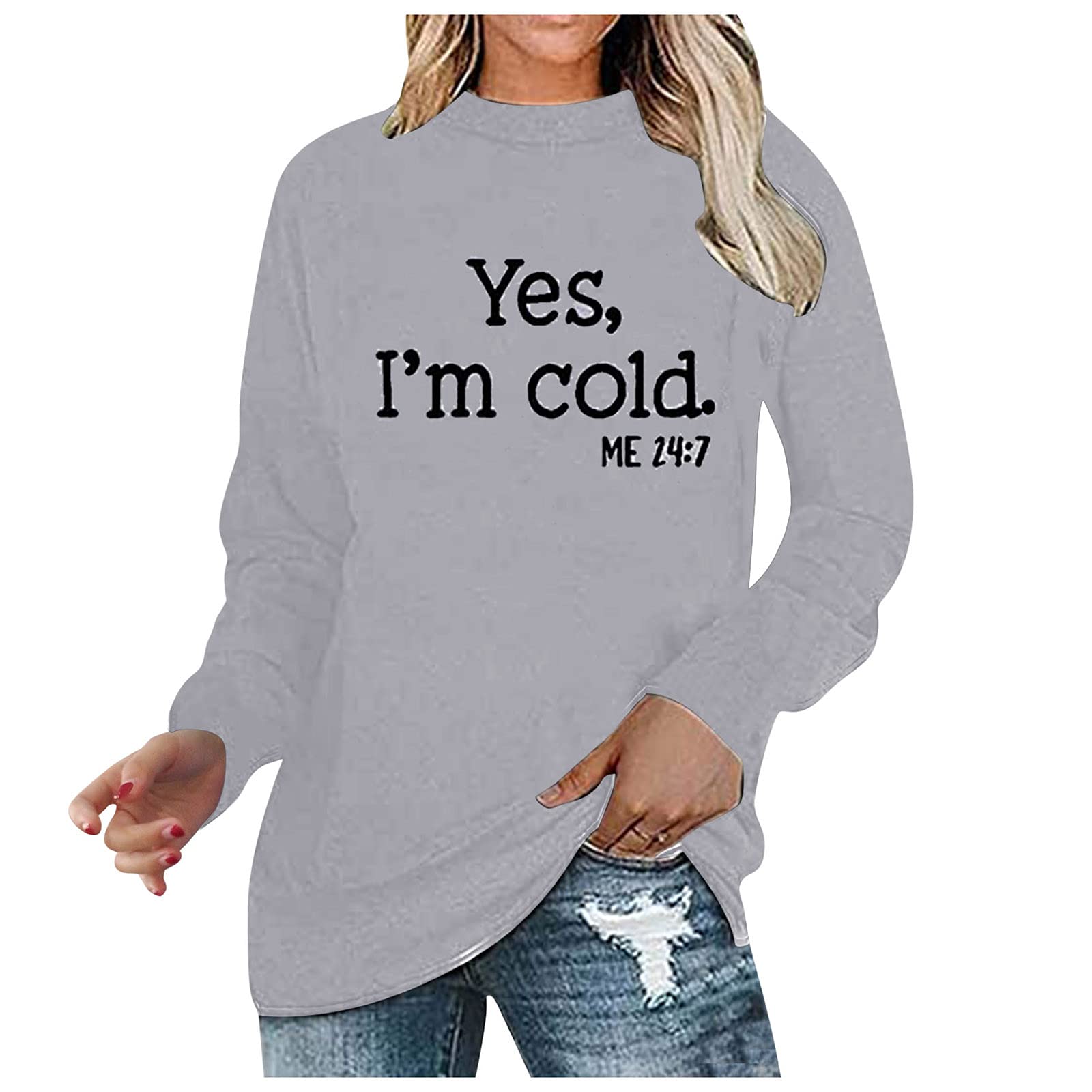 Women's Long Sleeve Printed Pullover Blouse - Casual Stylish Sweatshirt & T-Shirt Alternative | Perfect for Work, Weekend Outfits and Layering in 2023