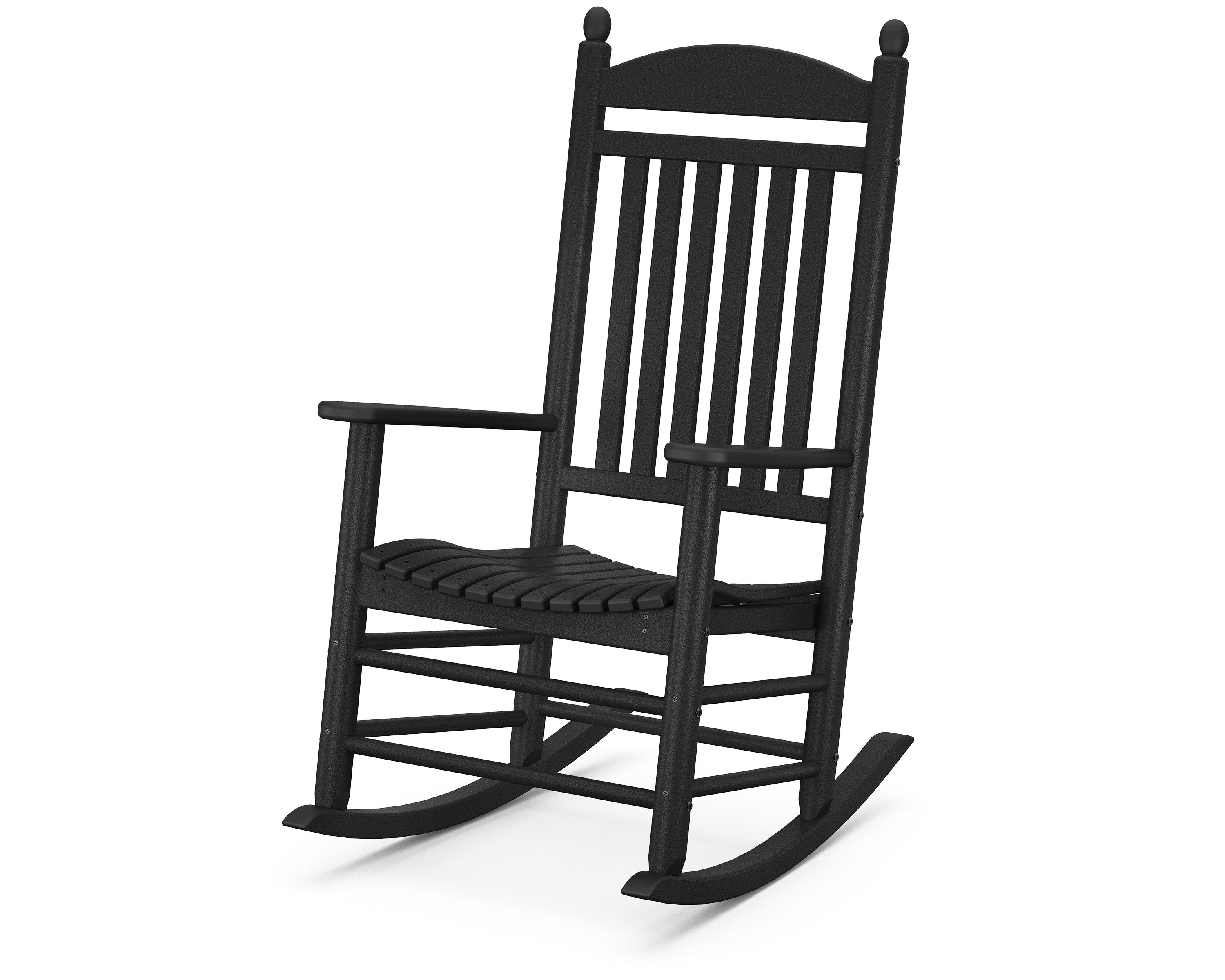 POLYWOOD Jefferson Rocker - Durable Outdoor Rocking Chair with Weather-Resistant HDPE Material, Perfect for Patio, Garden, and Porch Relaxation