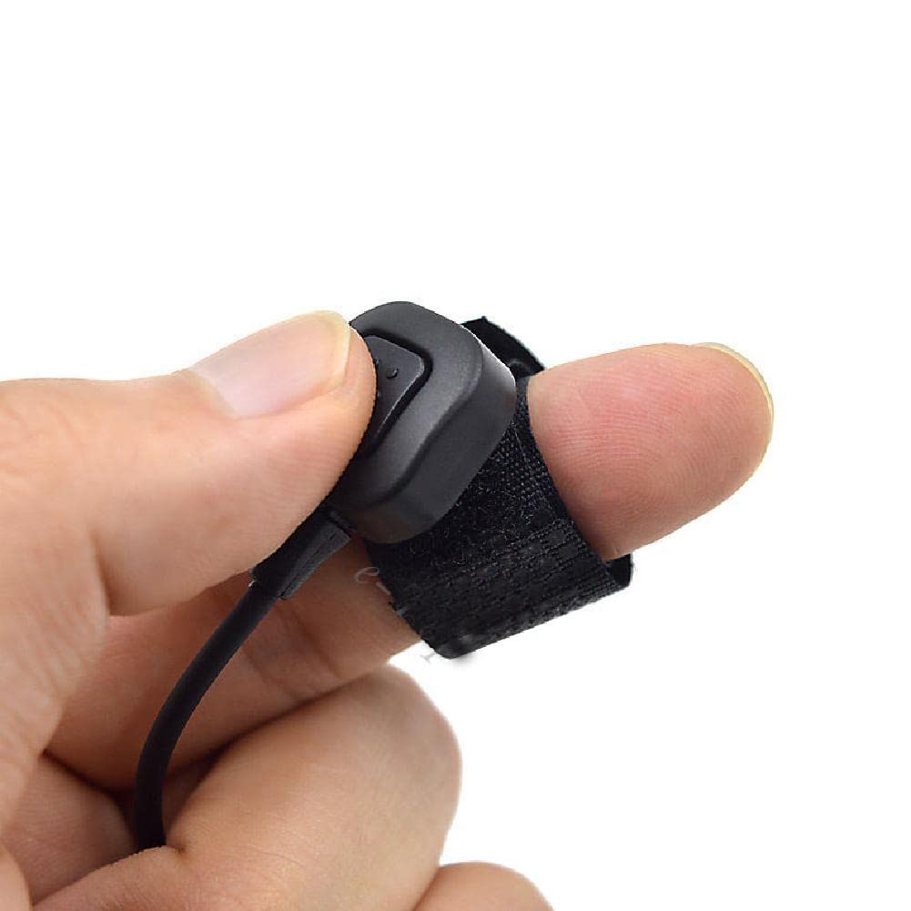 MOUDOAUER Throat Mic Earpiece Headset with Finger PTT - Compatible with Baofeng UV5R, 888s, KENWOOD NX220/NX320 Walkie Talkies - Hands-Free Communication for Security, Construction & Outdoor Activities