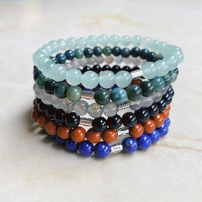 Labradorite Bracelet for Men | Protection Against Negativity | Spiritual Healing & Energy Balancing Jewelry for Meditation & Daily Wear