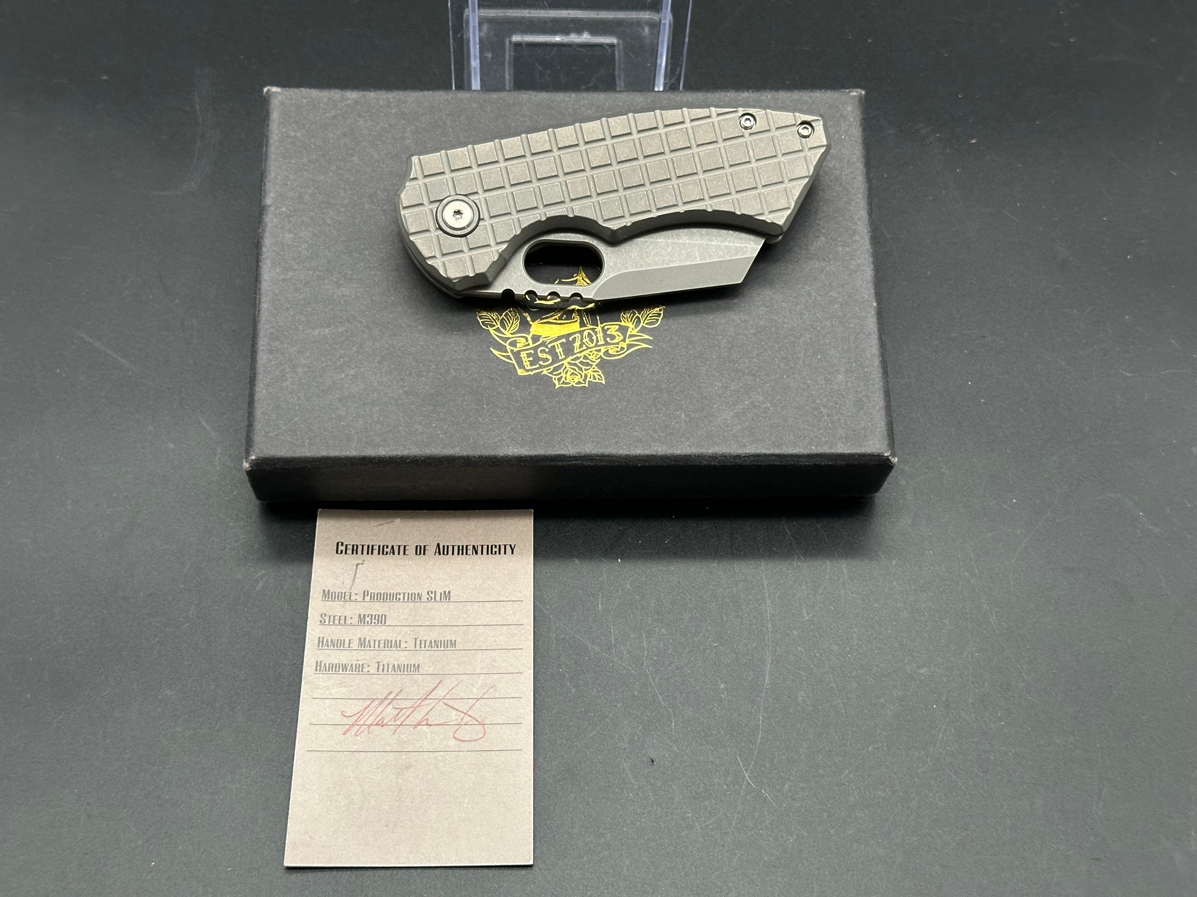 Berg Slim Fanatic Folding Knife - M390 Premium Steel Blade for Outdoor, Camping & Everyday Carry (EDC)