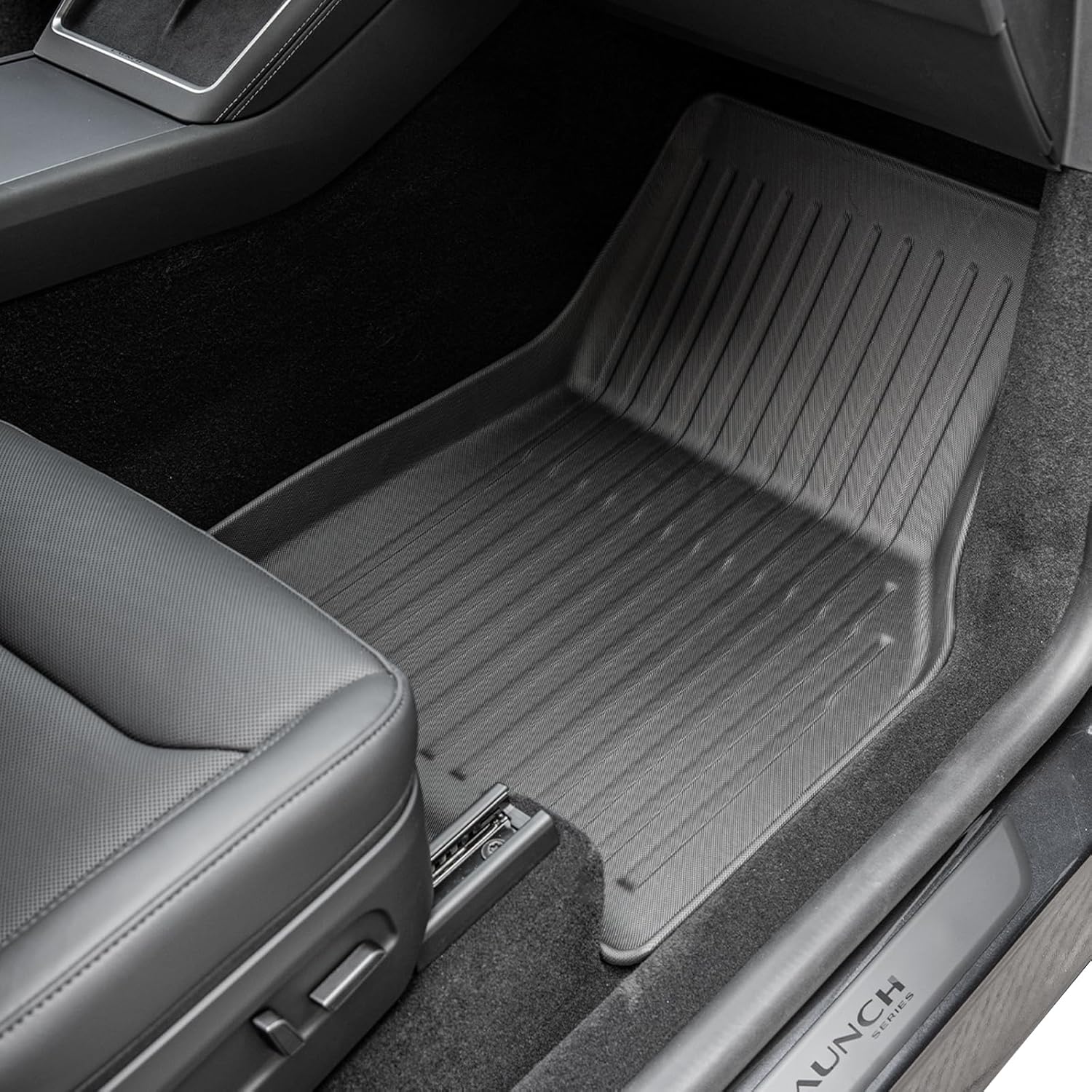 WEIZE All-Weather Floor Mats & Cargo Liners for 2025 Tesla Model Y Juniper (5-Seat) - Non-Slip Custom Fit Floor Mats & Trunk Liner Set of 6 - Perfect for Daily Commute, Road Trips & Outdoor Adventures (Fits Juniper Only, Not Compatible with 7-Seat Model)