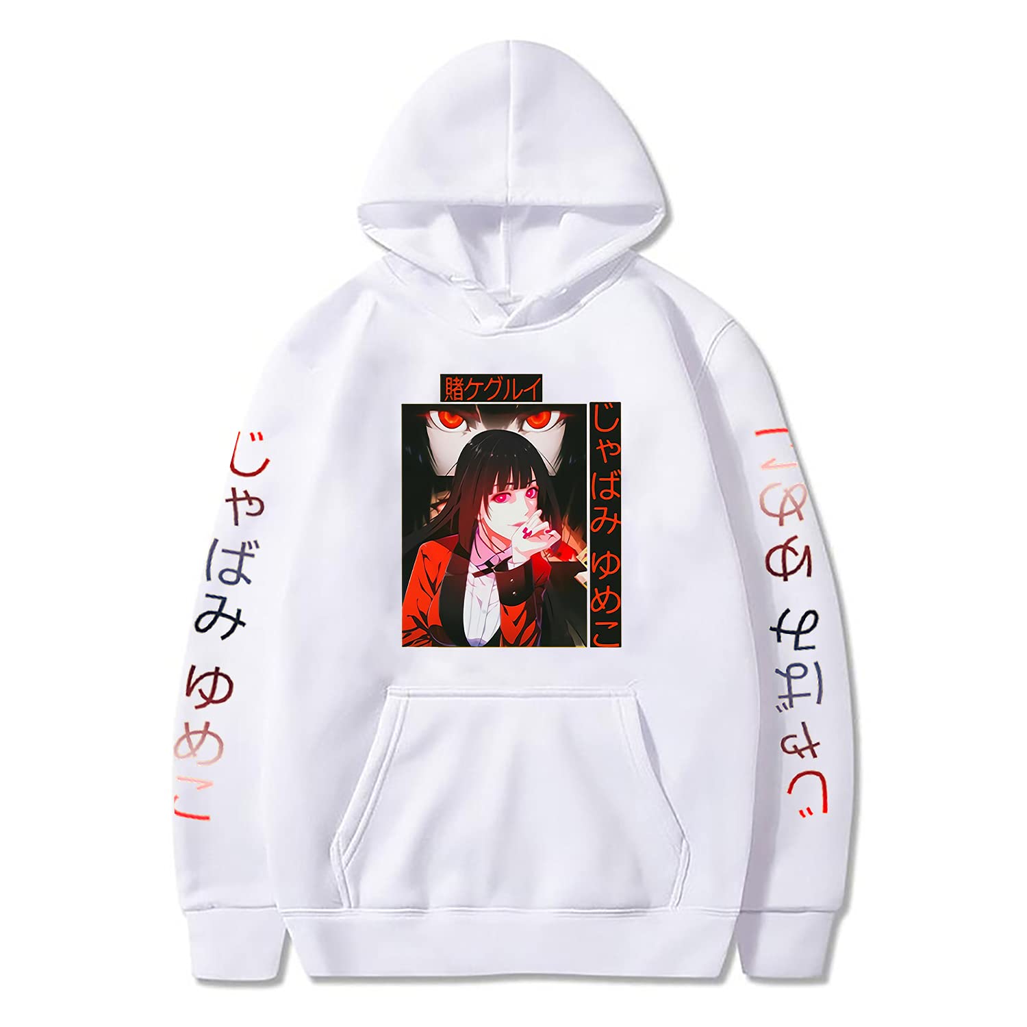 Anime Kakegurui Jabami Yumeko Cartoon Streetwear Hoodie - Manga Graphic Sweatshirt for Cosplay, Gaming & Casual Fashion