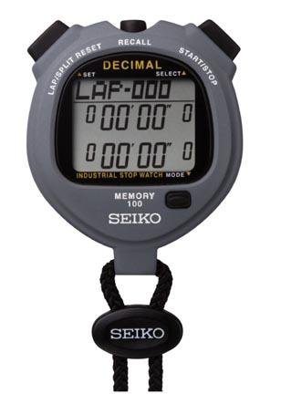 Ultrak Seiko 100 Lap Memory Timer - Digital Sports Stopwatch with Large Display for Track & Field, Swimming, Coaching, and Training