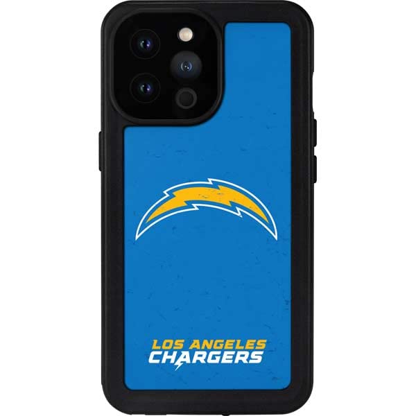 Waterproof iPhone 13 Pro Max Case - Officially Licensed NFL Los Angeles Chargers Distressed Design - Shockproof & Scratch-Resistant Phone Cover for Sports Fans & Outdoor Activities