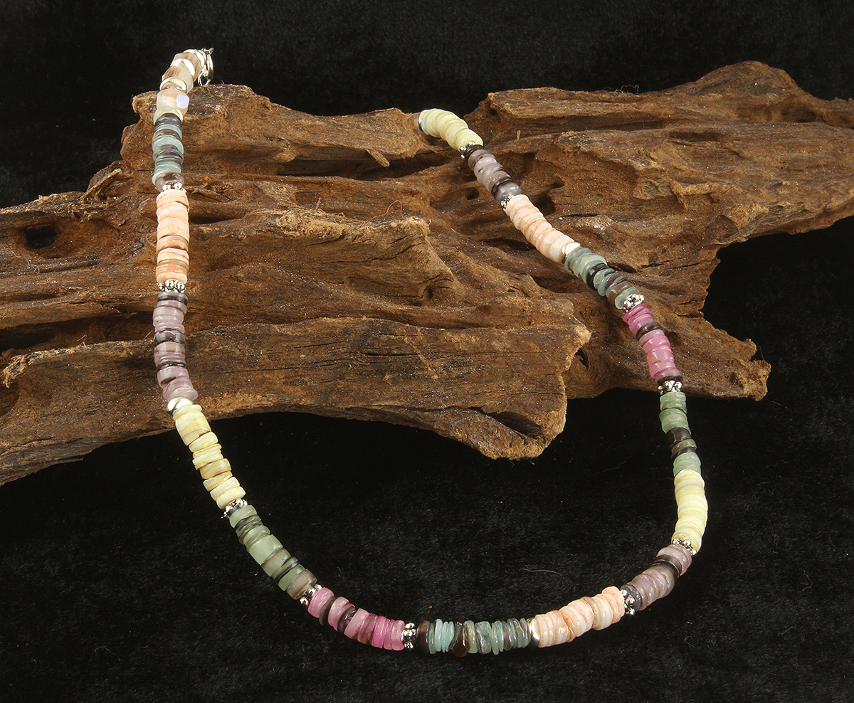 Sunrise Shell Beaded Choker Necklace - Bohemian Beach Jewelry for Women, Handmade Seashell Necklace - Perfect for Summer Festivals, Beach Vacations & Boho Fashion