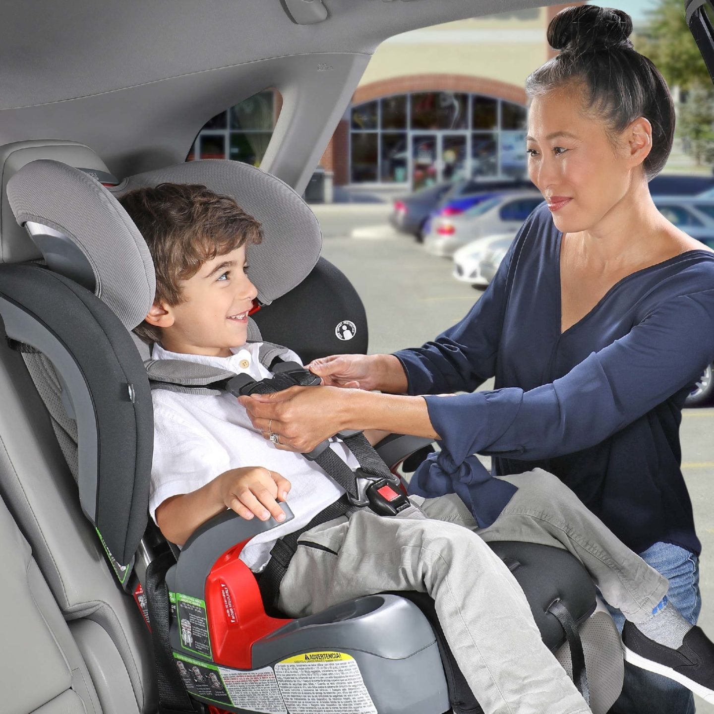 Britax Grow With You ClickTight Harness 2 Booster Car Seat - Safe & Adjustable for Toddlers to Big Kids - Perfect for Road Trips & Daily School Commute