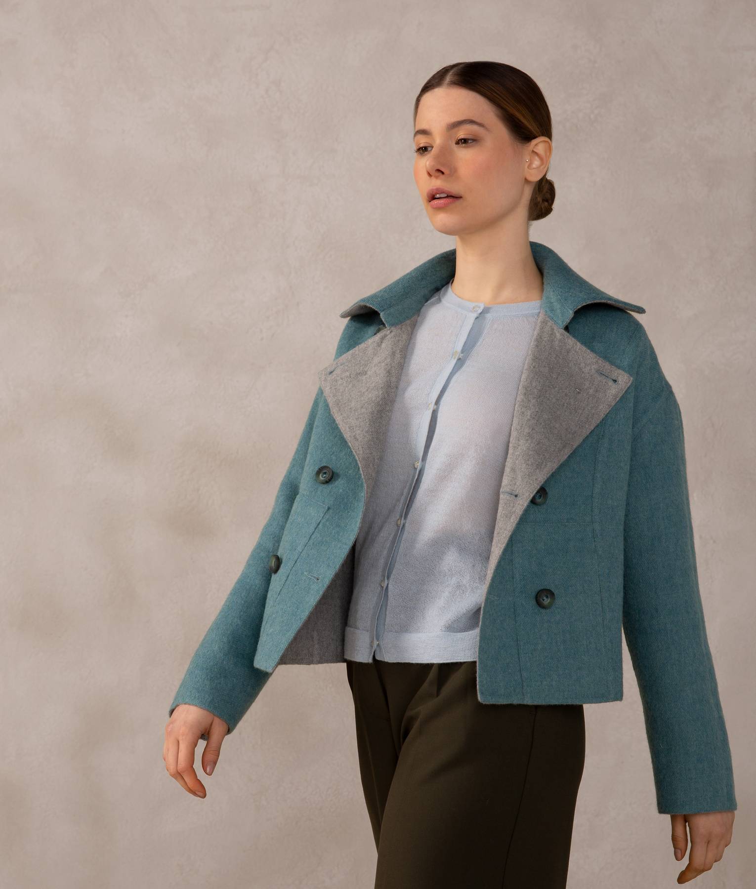 Reversible Baby Alpaca Jacket for Women - Soft & Warm Winter Coat - Perfect for Outdoor Activities & Casual Wear