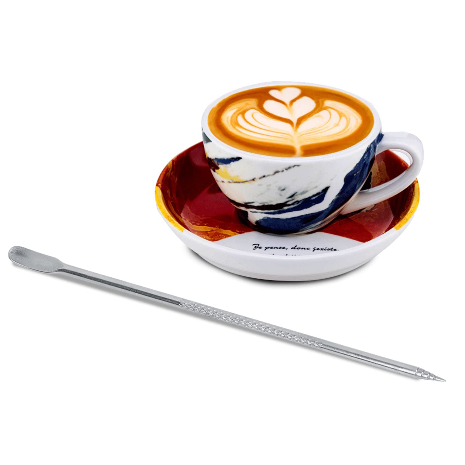 Premium Stainless Steel Coffee Needle for Cappuccino & Latte Art - Professional Barista Tool for Coffee Decorating | Perfect for Home Baristas & Coffee Shops | Durable & Easy-to-Use Latte Art Pen