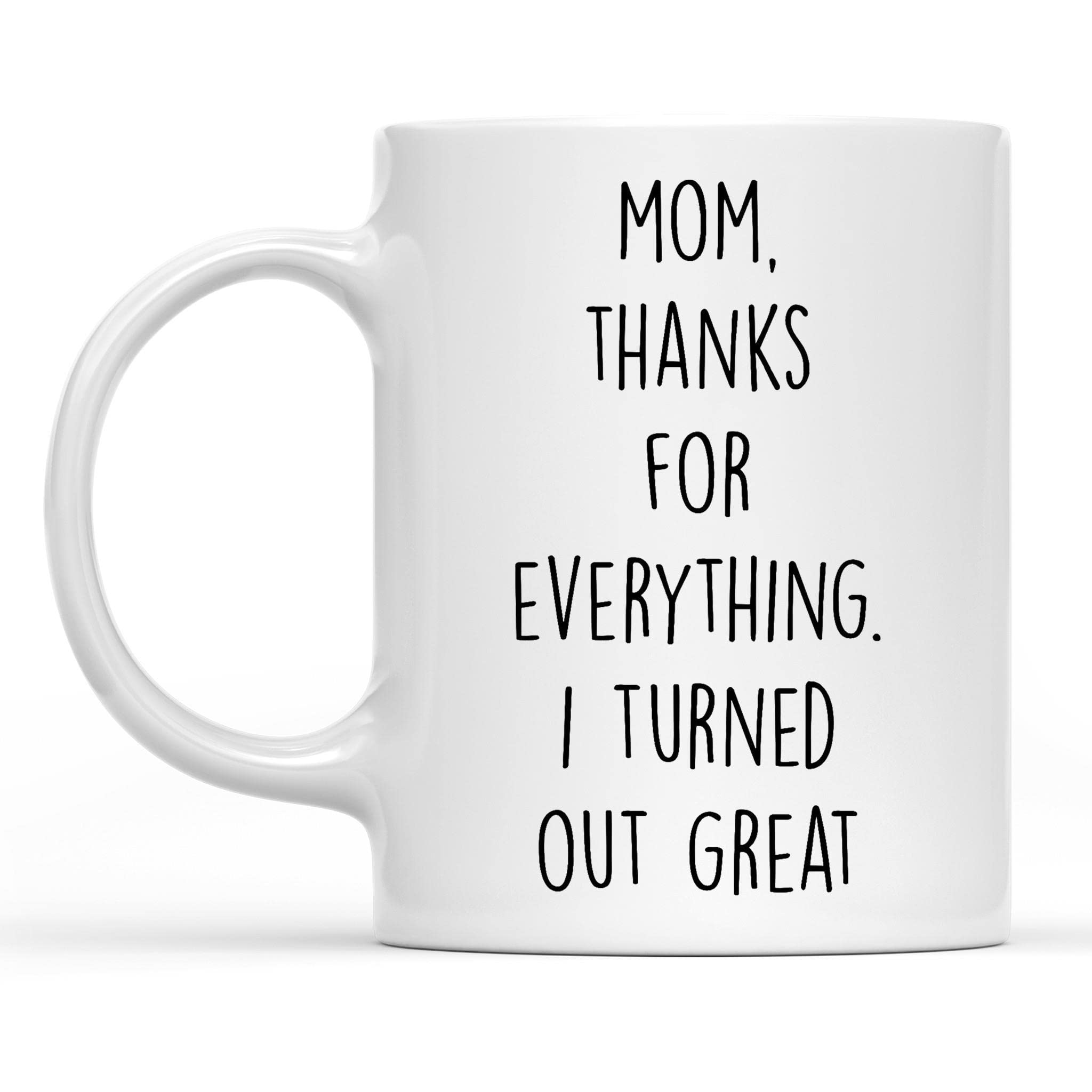 Uala Rogo 11Oz White Coffee Mug - Funny Sarcastic Gift for Mom, Birthday & Mother's Day Present from Daughter, Ceramic Tea Cup with Humorous Quote - Perfect for Coffee, Tea & Hot Chocolate at Home or Office