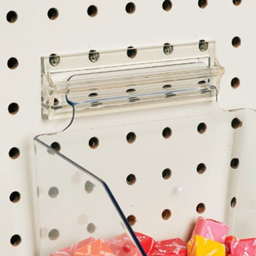 Clear Acrylic Pegboard Bins for Wall Storage - 6