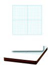 Flipside 11x16 Inch White Dry Erase Graph Board - Pack of 12 - Perfect for Classrooms, Offices & Home Organization
