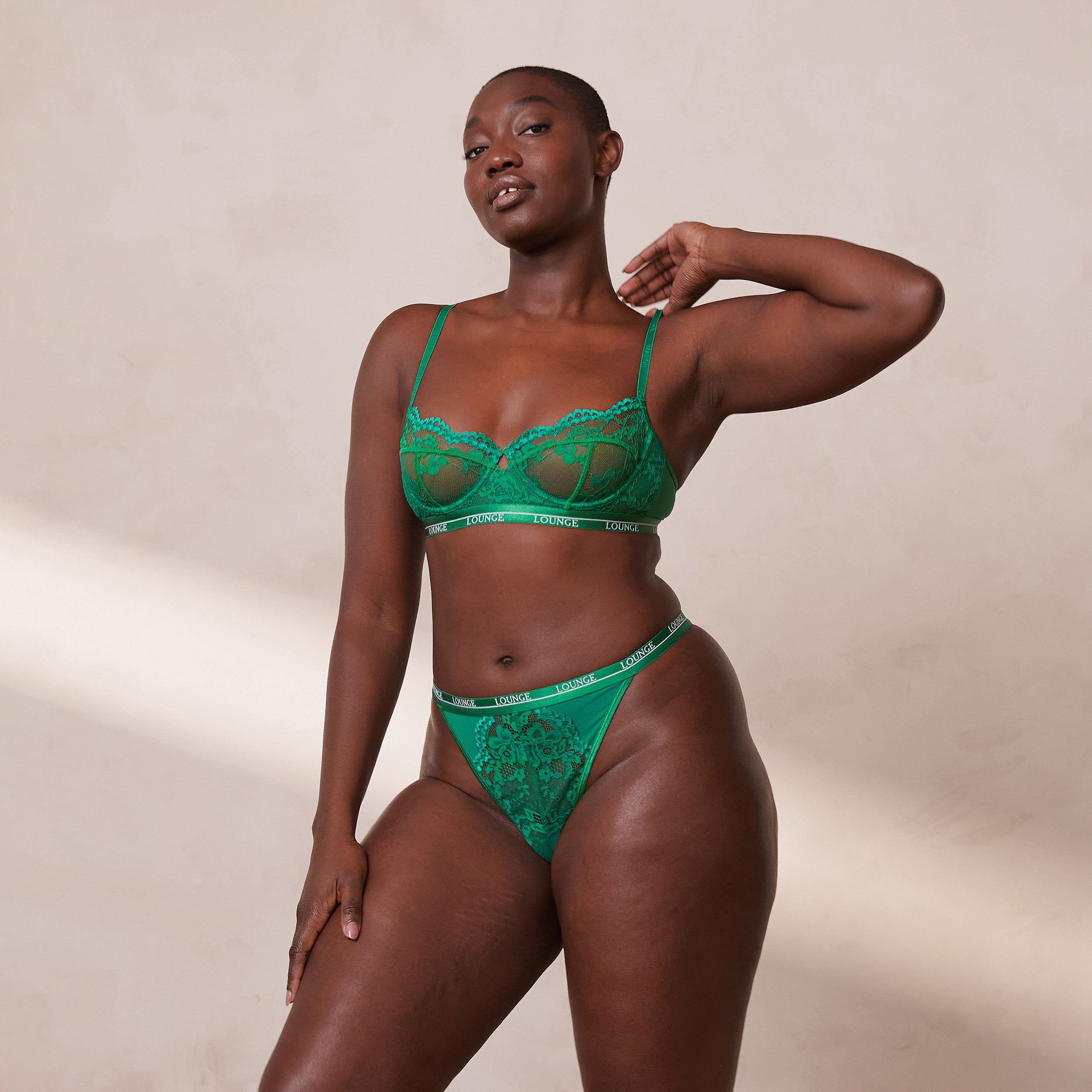 Emerald Green Balcony Bra - Comfortable Lace Underwire Push Up Bra for Women | Perfect for Everyday Wear, Date Nights & Special Occasions