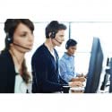 Jabra Biz 2400 II Quick Disconnect On-Ear Mono Headset - Noise Cancelling Corded Lightweight Headphone with HD Voice & Soft Cushion for Office, Call Center & Remote Work | Compatible with Deskphones & VoIP Systems
